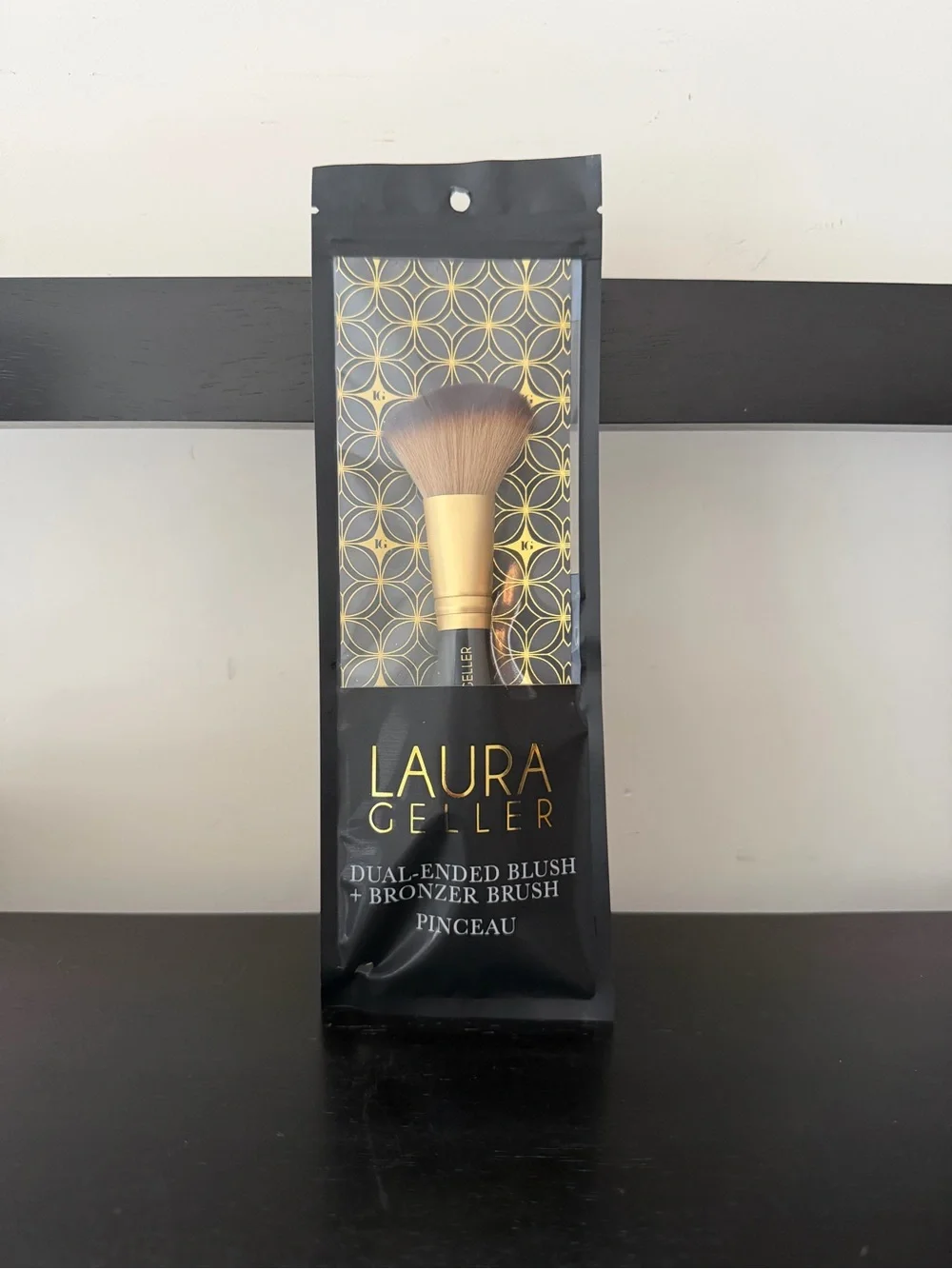 Laura Geller Gold Handle Dual-Ended Blush & Bronzer Brush